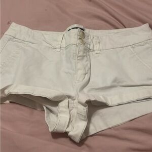 American Eagle white jean shorts